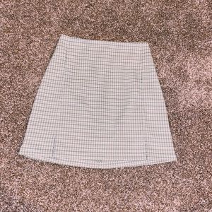 green plaid cara skirt